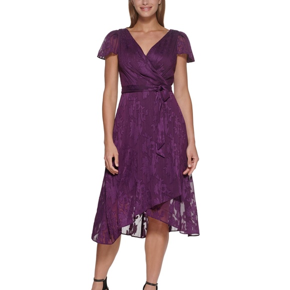 DKNY Flutter-Sleeve Dress NWT Size 16 - Picture 1 of 9